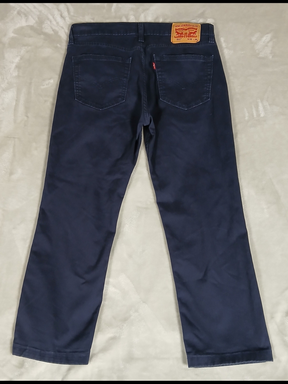 Levi's 511 Slim Fit Jeans 32x25 Hemmed Tagged 32x30 Men's Navy Blue - Picture 3 of 9